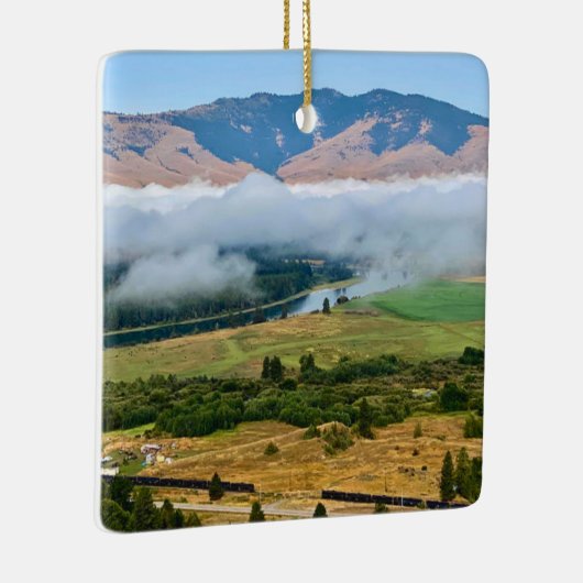 Clouds Over Flathead River Keramikornament (Rechts)