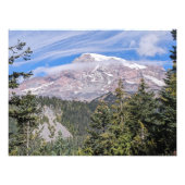 Clouds Over Mount Rainier Scenic Landscape Fotodruck (Vorne)
