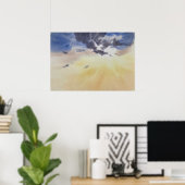 Clouds Painting in Watercolor  Poster (Heimbüro)