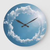 Clouds Photography Blue Sky Große Wanduhr (Vorderseite)