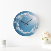 Clouds Photography Blue Sky  Große Wanduhr (Zuhause)