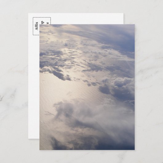 Clouds Postcard (Design 1) Postkarte (Vorne/Hinten)
