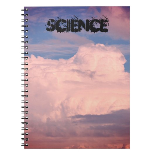 Clouds Science Spiral Foto Notebook Notizblock (Vorderseite)
