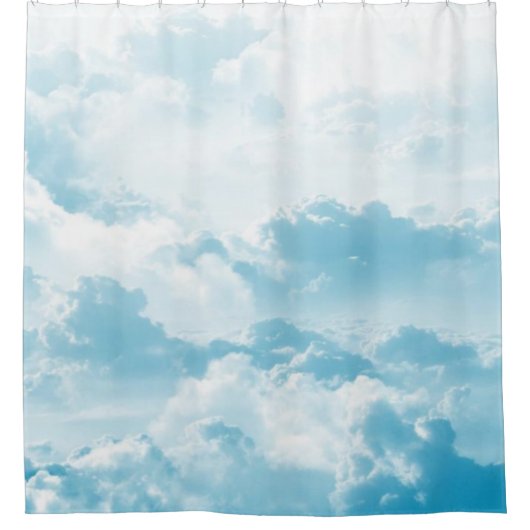 Clouds sky cartoon vector images duschvorhang (Vorderseite)