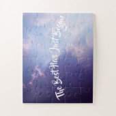 Clouds Sky Inspirational Quote Pastel Landschaftli Puzzle (Vertikal)