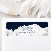Clouds Starry Night Sky Celestial Address Labels (Insitu)