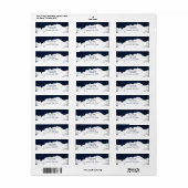 Clouds Starry Night Sky Celestial Address Labels (Vorne)