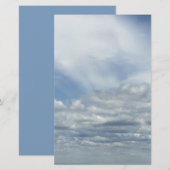 Clouds Stationery Briefpapier (Vorne/Hinten)