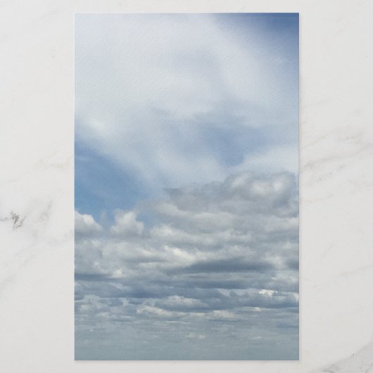 Clouds Stationery Briefpapier (Vorderseite)