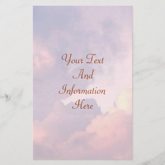 Clouds Stationery Briefpapier (Vorderseite)