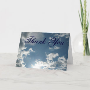 Clouds Vielen Dank Dankeskarte