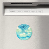 Clouds Watercolor Art Magnet (In Situ (Geschirrspüler))