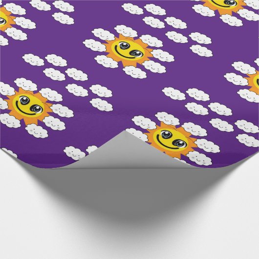 Clouds Wrapping Paper Geschenkpapier (Ecke)