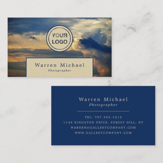 Cloudscape, Fotograf, Fotografie Visitenkarte (Vorne/Hinten)