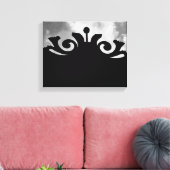 Cloudy Black Gate Leinwanddruck (Insitu (Wohnzimmer))