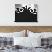Cloudy Black Gate Leinwanddruck (Insitu (Schlafzimmer))