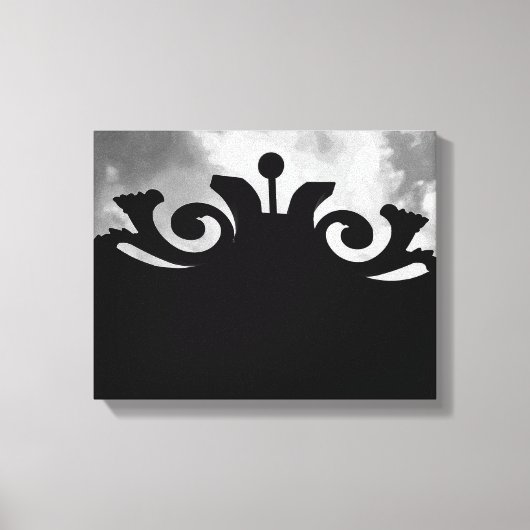 Cloudy Black Gate Leinwanddruck (Vorderseite)