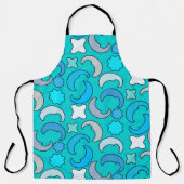 Cloudy Blue Moon Schürze (Vorderseite)