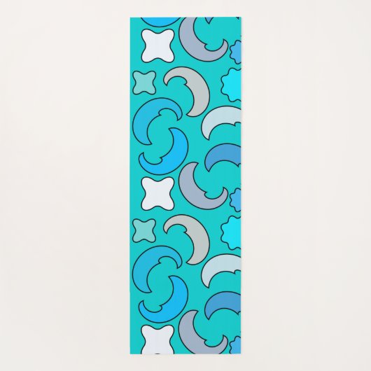 Cloudy Blue Moon Yogamatte (Rückseite)