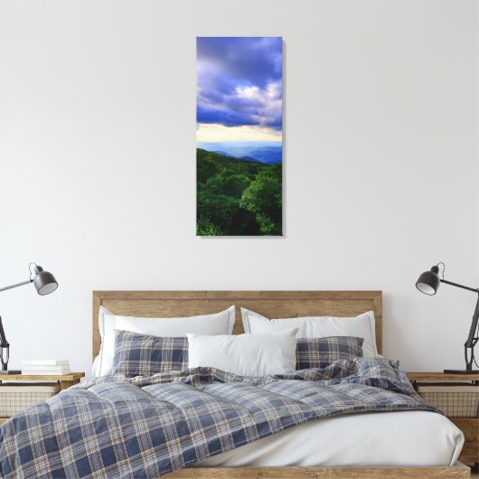 Cloudy Blue Ridge Mountains Leinwanddruck (Insitu (Schlafzimmer))