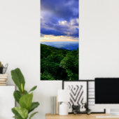Cloudy Blue Ridge Mountains Poster (Heimbüro)