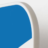 Cloudy Blue Sky Across Striping with Name Pickleball Schläger (Linke Seite)