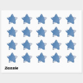 Cloudy Blue Sky Background Star Sticker (Blatt)