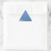Cloudy Blue Sky BackgroundTriangle Sticker (Tasche)