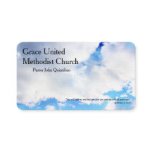 Cloudy Blue Sky Christlicher Minister Pastor