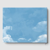 Cloudy Blue Sky Foto Membership Service Gästebuch (Rückseite)