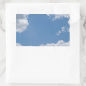 Cloudy Blue Sky Hintergrund Rectangle Aufkleber (Tasche)