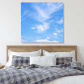 Cloudy Blue Sky Leinwanddruck (Insitu (Schlafzimmer))