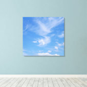 Cloudy Blue Sky Leinwanddruck (Insitu (Holzboden))