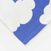Cloudy Blue Sky White Clouds Dreamy Clouding Fleecedecke (Ecke)
