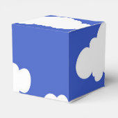 Cloudy Blue Sky White Clouds Dreamy Clouding Geschenkschachtel (Rückseite)