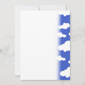 Cloudy Blue Sky White Clouds Dreamy Clouding Save The Date (Vorderseite)