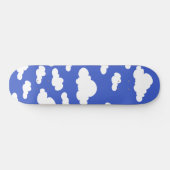 Cloudy Blue Sky White Clouds Dreamy Clouding Skateboard (Horizontal)
