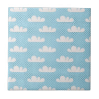 Cloudy Clouds Blue Dotty Sky