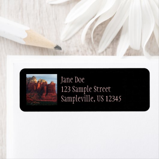 Cloudy Coffee Pot Rock in Sedona Arizona (Insitu)