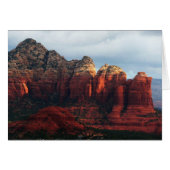 Cloudy Coffee Pot Rock in Sedona Arizona (Vorderseite (Horizontal))