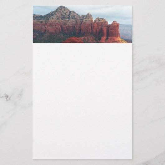 Cloudy Coffee Pot Rock in Sedona Arizona Briefpapier (Vorderseite)