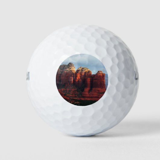 Cloudy Coffee Pot Rock in Sedona Arizona Golfball (Vorderseite)