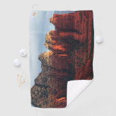 Cloudy Coffee Pot Rock in Sedona Arizona Golfhandtuch (Insitu)