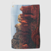 Cloudy Coffee Pot Rock in Sedona Arizona Golfhandtuch (Vorderseite)