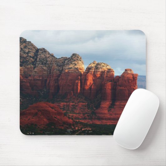 Cloudy Coffee Pot Rock in Sedona Arizona Mousepad (Mit Mouse)