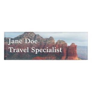 Cloudy Coffee Pot Rock in Sedona Arizona Namenschild