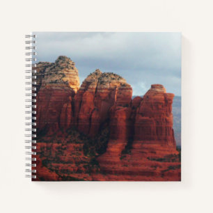 Cloudy Coffee Pot Rock in Sedona Arizona Notizblock