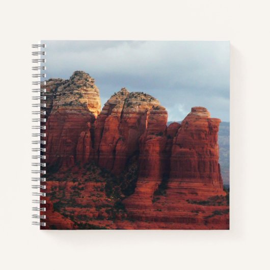 Cloudy Coffee Pot Rock in Sedona Arizona Notizblock (Vorderseite)