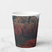 Cloudy Coffee Pot Rock in Sedona Arizona Pappbecher (Vorderseite)