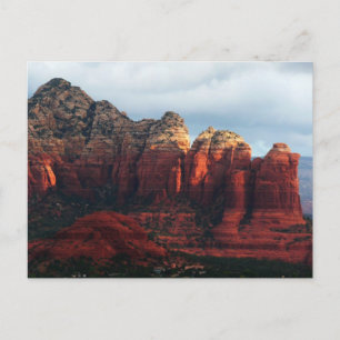 Cloudy Coffee Pot Rock in Sedona Arizona Postkarte